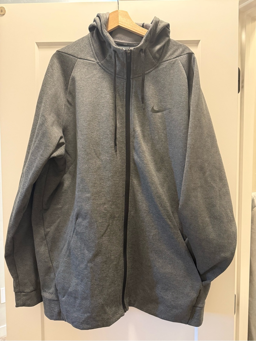 Nike Gray Full-Zip Hooded Sweatshirt
